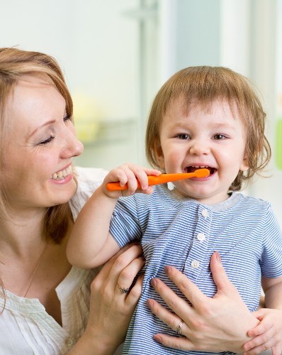 Toddler Brushing Teeth